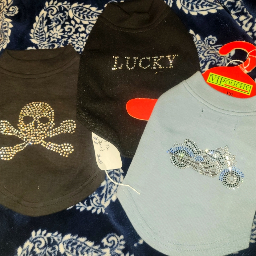3 new dog sweaters vipoochy xs s rhinstones